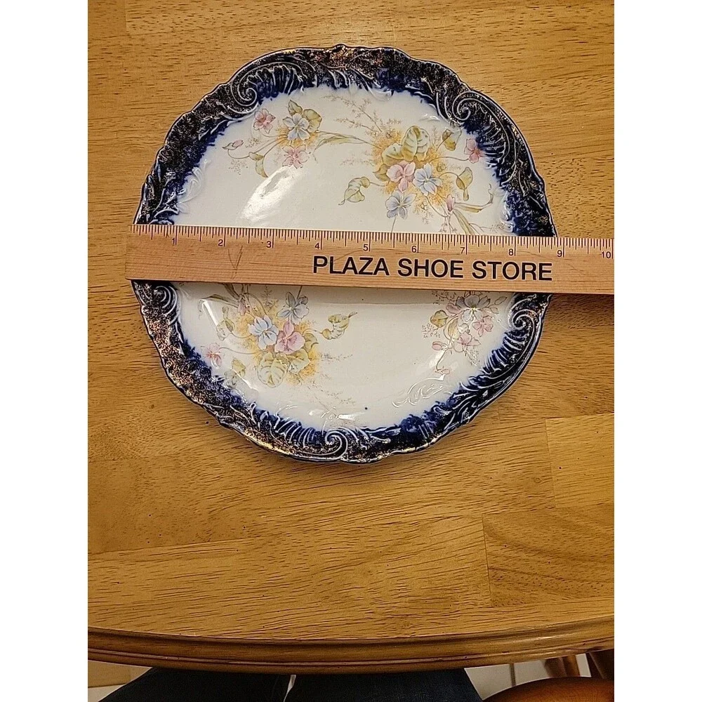 Porcelain 9in plate look/quality of R.S. Prussia Or other fine German Ware